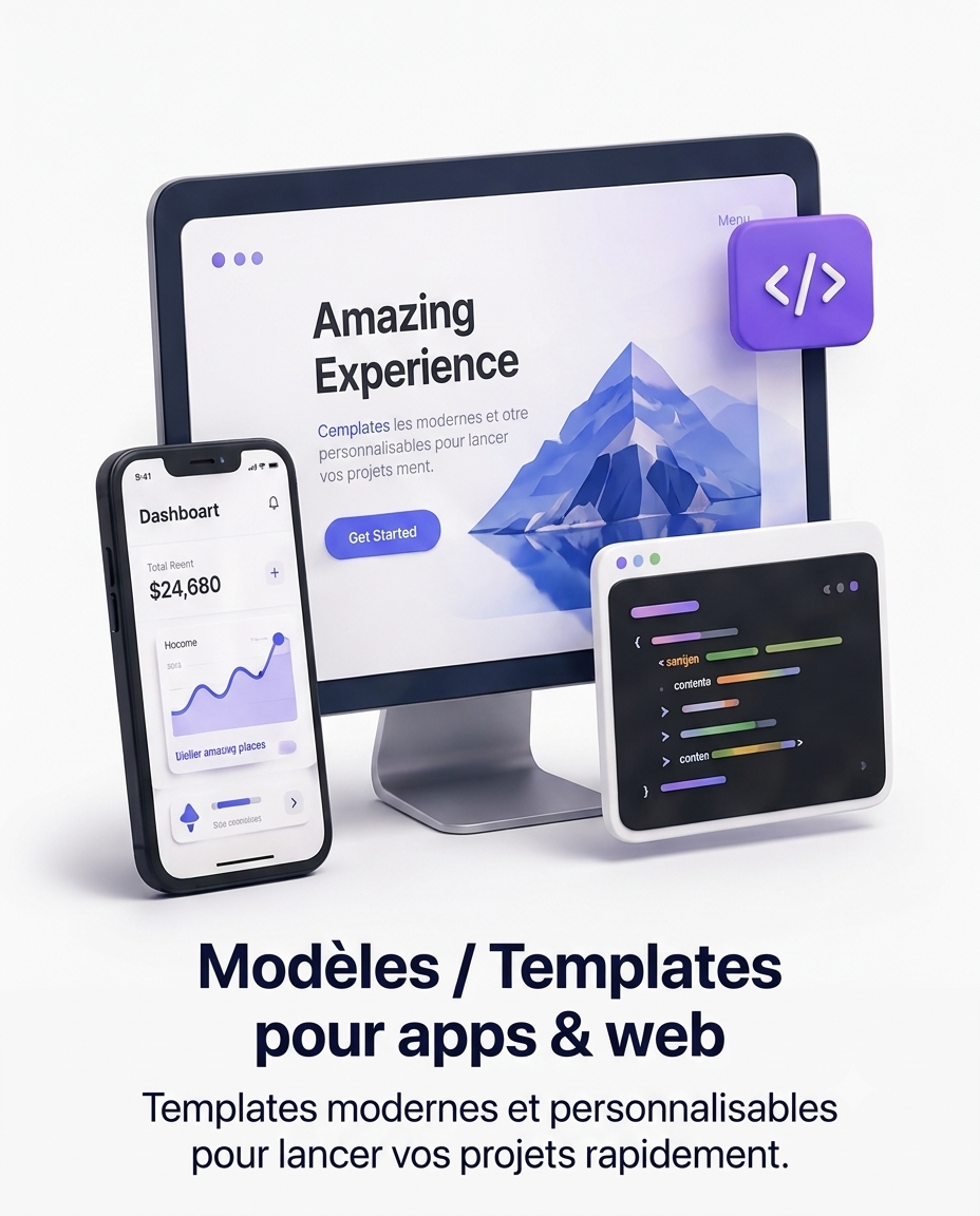 Modèles/template pour apps/web